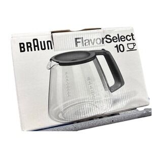 New Braun Aromaster KFK 10 L Replacement 10‎ Cup Flavor Select Carafe Glass